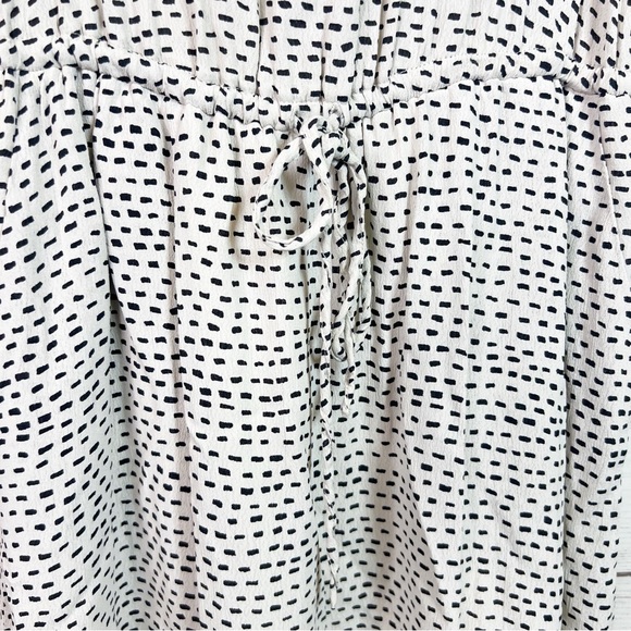 Lucky Brand White Black Geometric Maxi Sleeveless Boho Dress Size S - Picture 8 of 12